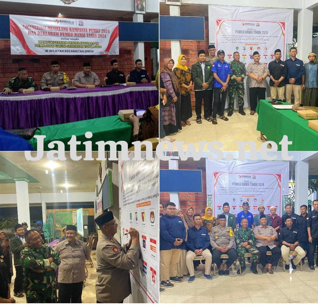 Forpimcam Diwek Gelar Deklarasi Pemilu Damai Tahun 2024