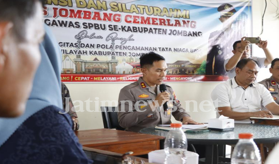 Jalin Sinergitas, Kapolres Silaturahmi dengan Pengawas SPBU se- Jombang