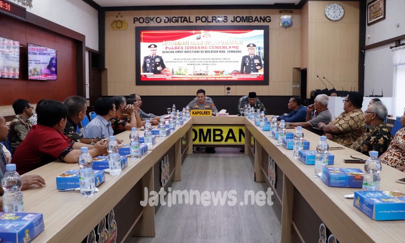 Jumat Curhat, Polres Jombang Gandeng Umat Kristiani Cegah Isu SARA