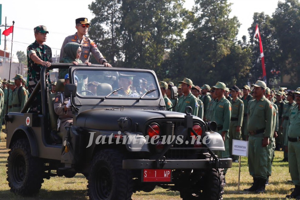 Kapolres Apresiasi Apel Linmas Kabupaten Jombang