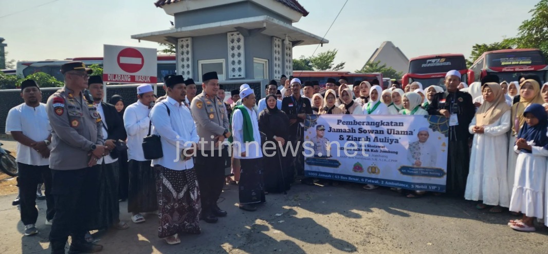 Kapolres Jombang Apresiasi Jemaah Seribu Rebana Ziarah dan Sowan Ulama