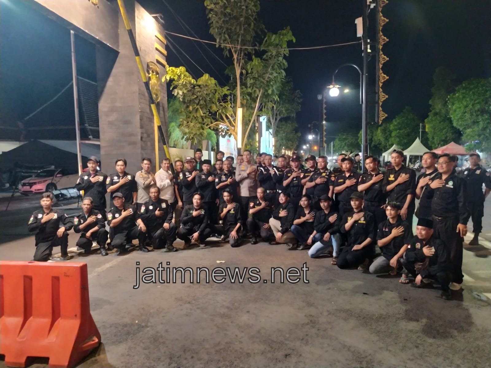 Kapolres Jombang Apresiasi Satgas Perguruan Silat dalam Pengamanan Malam Tahun Baru 2024