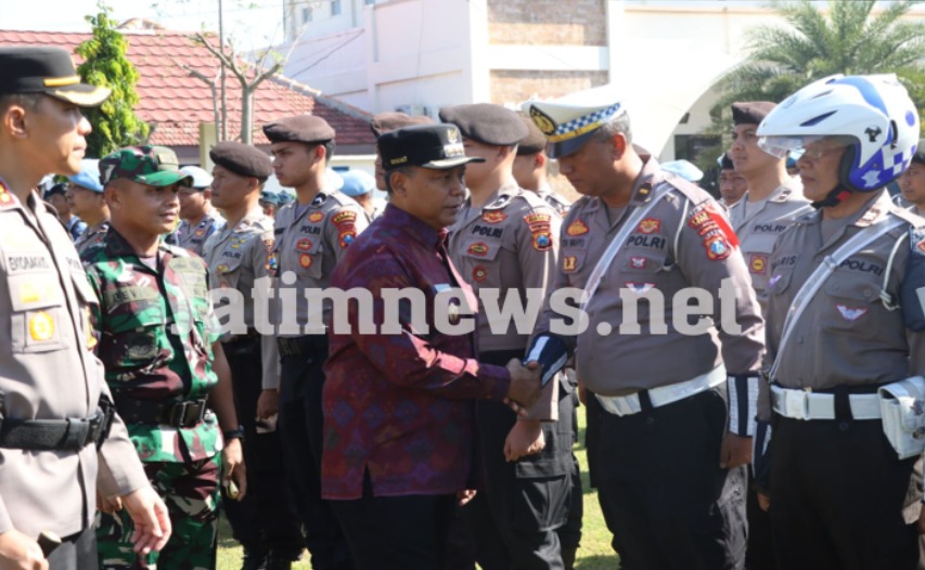 PJ Bupati Jombang Pimpin Apel Gelar Pasukan Operasi Lilin Semeru 2023