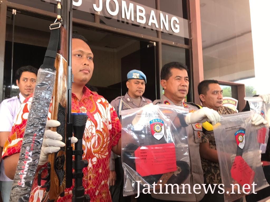 Polres Jombang Gelar Konpers Kasus Pembunuhan di Sambong