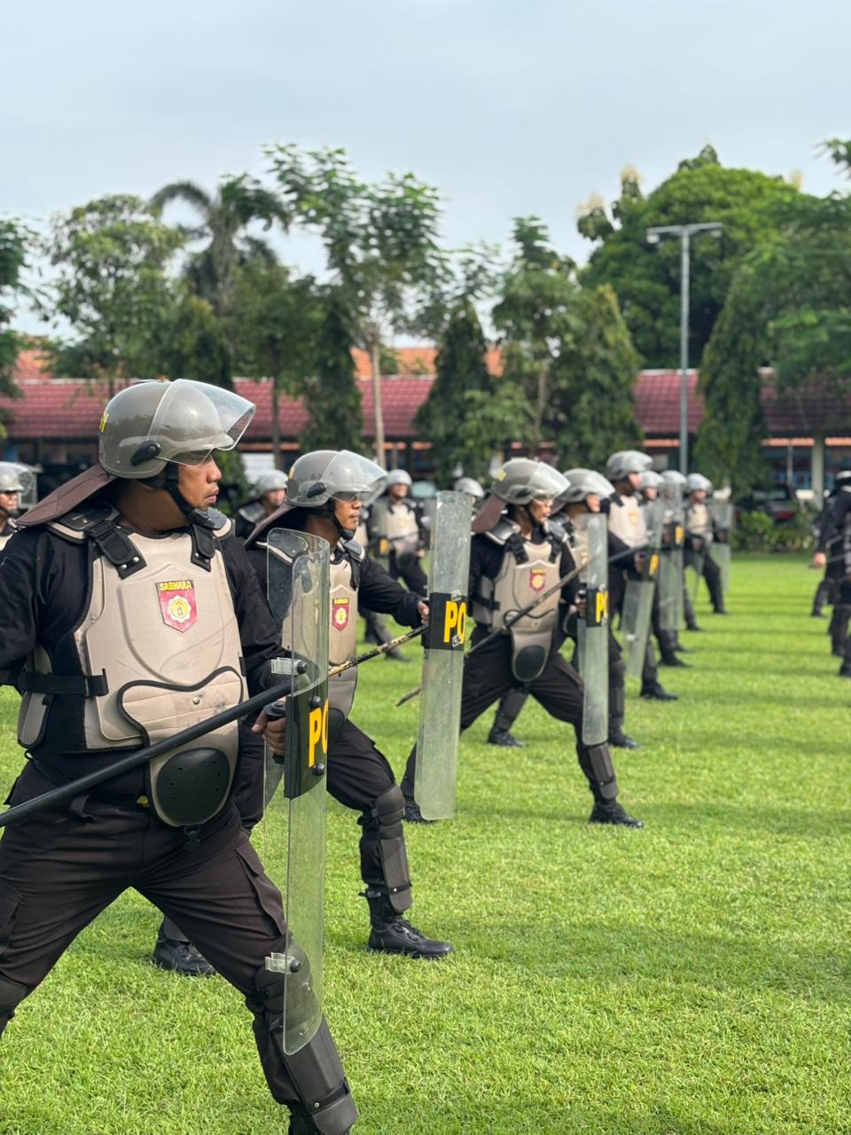 Polres Jombang Gelar Latihan Dalmas untuk Kesiapan Pelayanan Kegiatan Unjuk Rasa