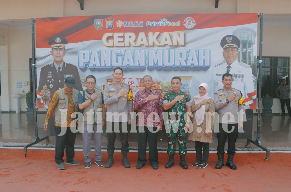 Polres Jombang Kerjasama dengan Pemerintah Kabupaten Gelar Gerakan Pangan Murah