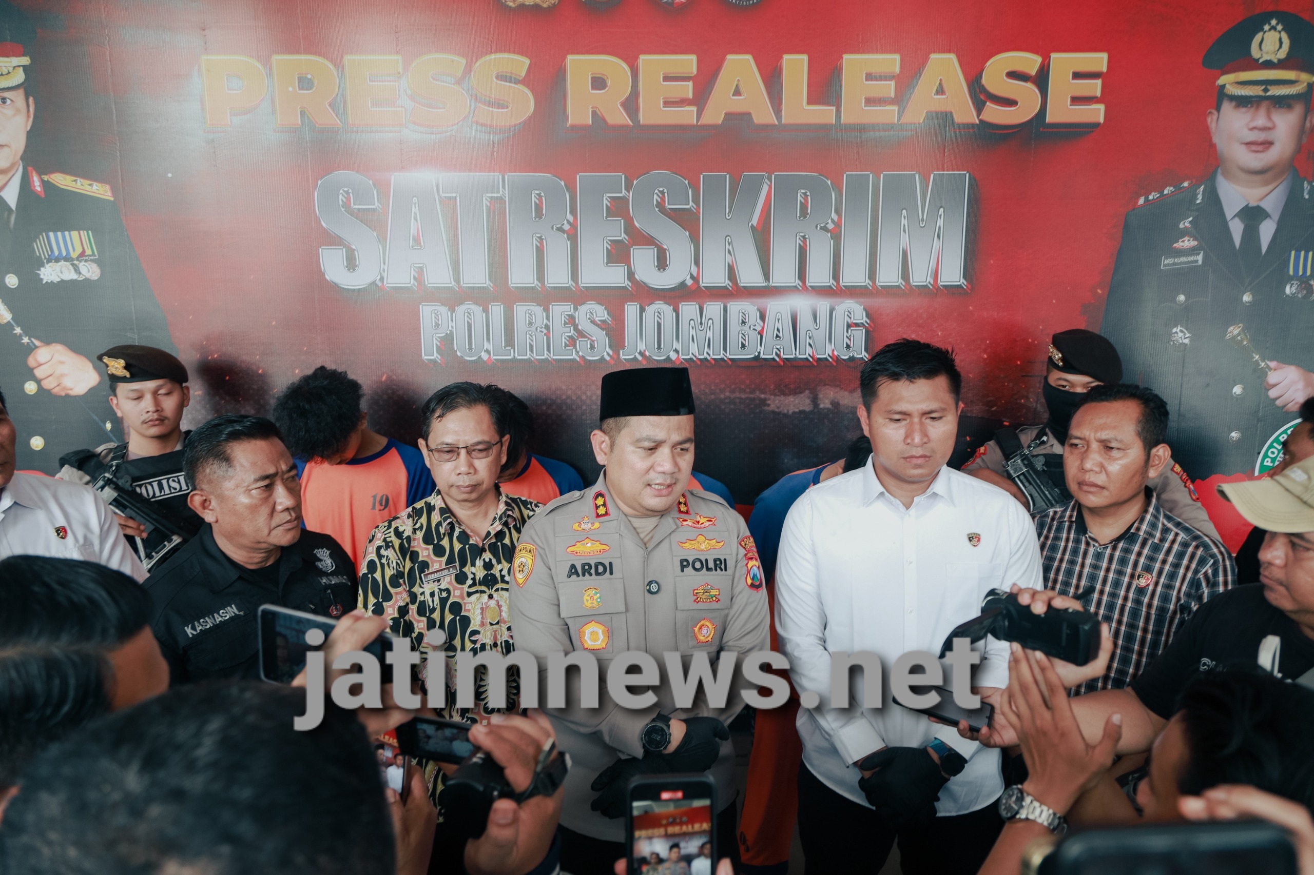 Polres Jombang Ungkap Kasus 4 Pelaku Pengeroyokan di Jalan Pattimura Sengon