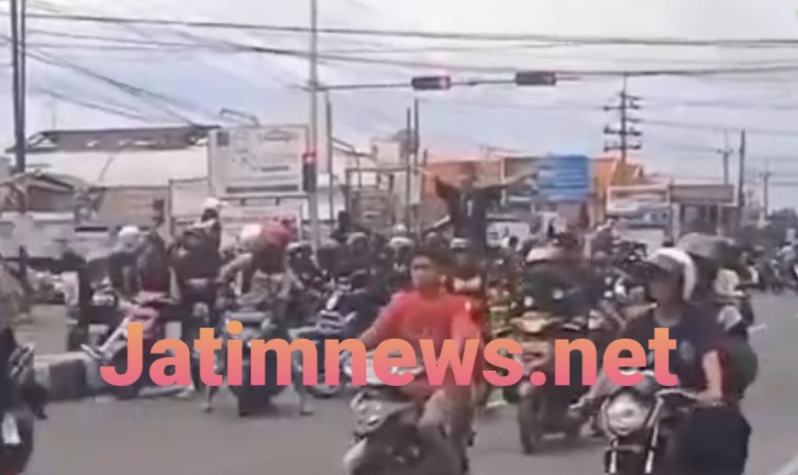 Ratusan Pesilat Diamankan Polisi Saat Konvoi di Jombang