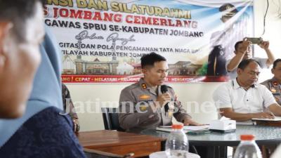 Jalin Sinergitas, Kapolres Silaturahmi dengan Pengawas SPBU se- Jombang