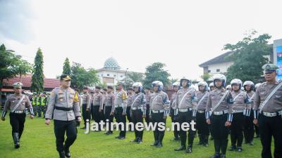Kapolres Jombang Pimpin Apel Gelar Ops Keselamatan Semeru 2025