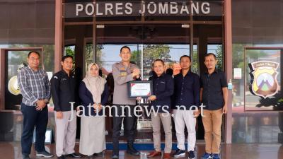 Pemilu Damai, Aman dan Kondusif Polres Jombang Jalin Silaturahmi dengan KPUD