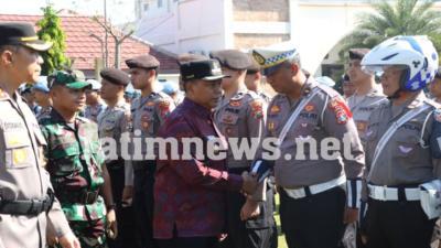 PJ Bupati Jombang Pimpin Apel Gelar Pasukan Operasi Lilin Semeru 2023