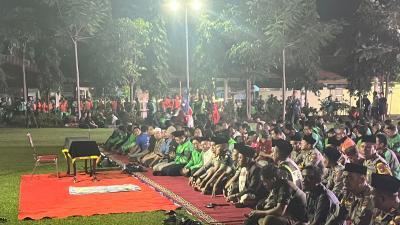 Polres Jombang Bersama Ratusan Driver Ojol Gelar Salat Gaib dan Doa Bersama Untuk Affan Kurniawan