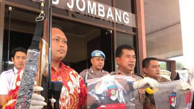 Polres Jombang Gelar Konpers Kasus Pembunuhan di Sambong