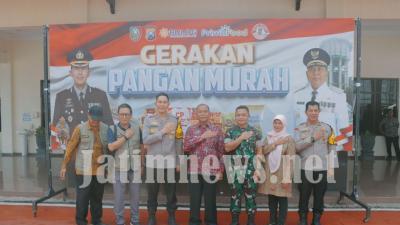 Polres Jombang Kerjasama dengan Pemerintah Kabupaten Gelar Gerakan Pangan Murah