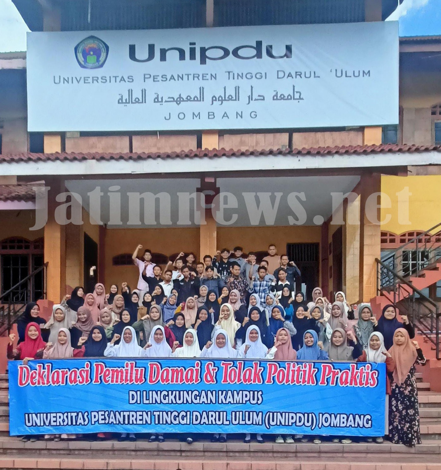Unipdu Jombang Serukan Pemilu Damai dan Tolak Politik Praktis